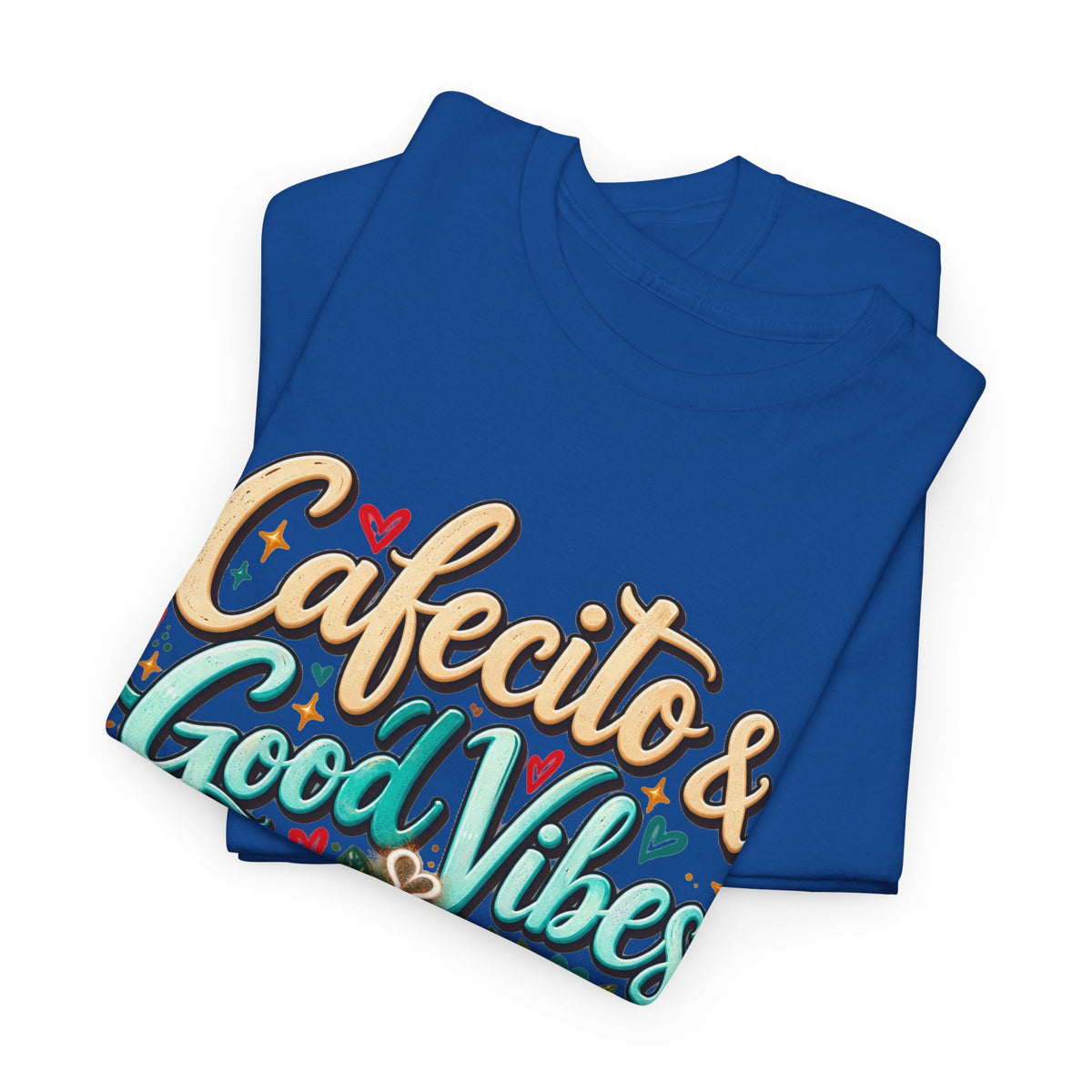 Cafecito & Good Vibes T-Shirt ☕🇵🇷🌺 - Puerto Rican Coffee Lover Tee